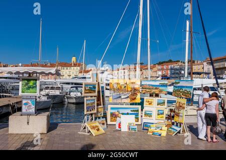 FRANKREICH. VAR (83) HAFEN VON SAINT-TROPEZ Stockfoto