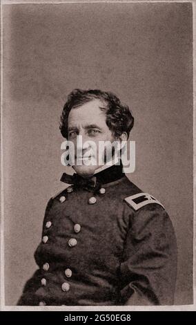 Vintage-Foto von Union General Abram Duryée. Abram Duryée (1815 – 1890) war während des amerikanischen Bürgerkrieges General der Union Army und Kommandant eines Stockfoto