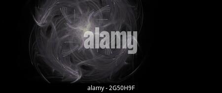 Abstrakte wirbeln Hintergrund Kunst in Illustration Raum Geometrie. Hintergrund besteht aus fraktaler mehrfarbiger Textur und eignet sich für den Einsatz in Projekten auf Stockfoto