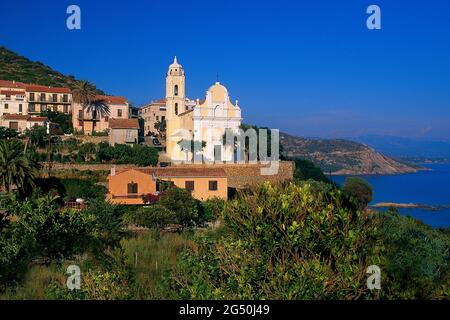 FRANKREICH. CORSE DU SUD (2A) CARGESE VILLAGE Stockfoto