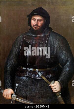 Johann Friedrich I., Kurfürst von Sachsen (1503-1554) von Tizian (Tiziano Vecellio: 1490-1576), Öl auf Leinwand, 1548 Stockfoto