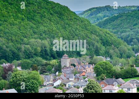 St Edwards Church, Knighton, Powys, Wales. Stockfoto