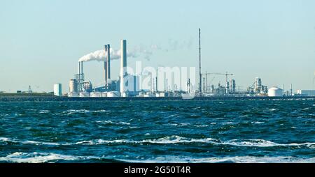 Ölraffinerie in Rotterdam, Niederlande Stockfoto