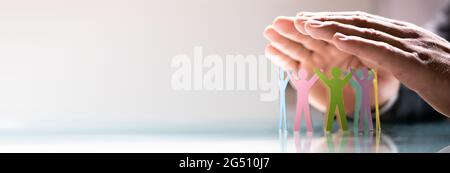 Vielfalt Und Integration Am Arbeitsplatz. LGBT-Führung und Versicherung Stockfoto