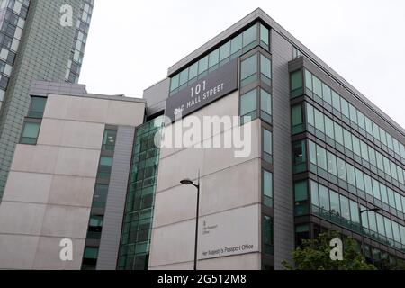 H M Passport Office in Liverpool Stockfoto