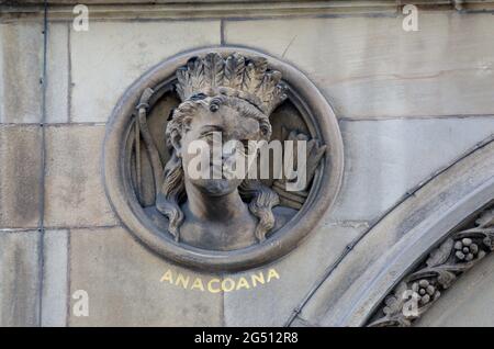 Königin Anacoana von Kuba im Hargreaves-Gebäude in Liverpool Stockfoto