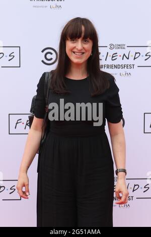 Natalie Cassidy, Comedy Central UKs FRIENDSFEST - VIP Arrivals, Clapham Common, London, Großbritannien, 24. Juni 2021, Foto von Richard Goldschmidt Stockfoto