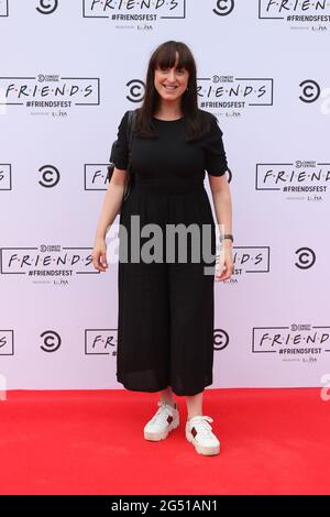 Natalie Cassidy, Comedy Central UKs FRIENDSFEST - VIP Arrivals, Clapham Common, London, Großbritannien, 24. Juni 2021, Foto von Richard Goldschmidt Stockfoto