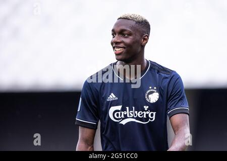 Frederiksberg, Dänemark. Juni 2021. Mohamed Daramy (11) vom FC Kopenhagen bei einem Testspiel zwischen dem FC Kopenhagen und Hvidovre IF auf dem Trainingsgelände des FC Kopenhagen in Frederiksberg, Dänemark. (Foto: Gonzales Photo/Alamy Live News Stockfoto