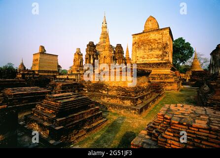 Phra Si Mahathat Tempel, Sukhothai Historischer Park, Thailand Stockfoto