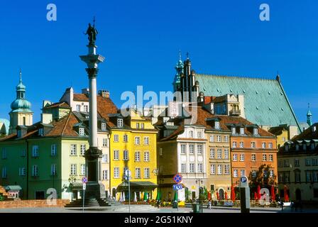 Schlossplatz, Altstadt, Warschau, Polen Stockfoto