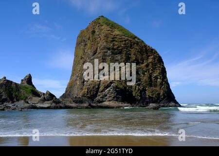 Haystack Rock, Cannon Beach, Oregon, USA Stockfoto