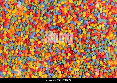 Farbe Kuchen Gebäck Streut Textur Hintergrund Stockfoto