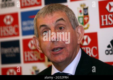 Aktenfoto vom 11-12-2008 von Ian McGeechan, dem britischen und irischen Lions Head Coach. Ausgabedatum: Freitag, 25. Juni 2021. Stockfoto