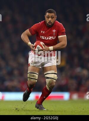 Aktenfoto vom 11-03-2018 von Taulupe Faletau, Wales, Ausgabedatum: Freitag, 25. Juni 2021. Stockfoto