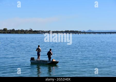 BRIBIEISLAND WATER SCENE Stockfoto