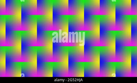 Moderner quadratischer Musterhintergrund - mehrfarbige Mosaikstruktur - 3D Illustration Stockfoto