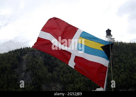 SKAGWAY / ALASKA/USA  Restaurant und Gastronomie auf norwegischem Perlenkreuzfahrtschiff 23. Mai 2012/ Foto von Francis Joseph Dean / Deanpicts) Stockfoto