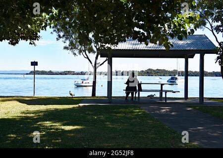 BRIBIEISLAND WATER SCENE Stockfoto