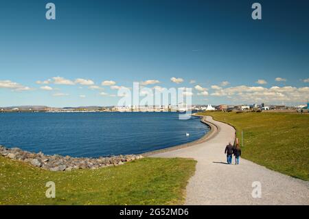 Cardiff Bay Barrage Stockfoto