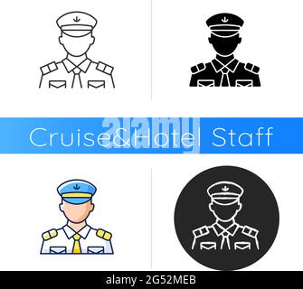 Symbol für den männlichen Chief Officer Stock Vektor