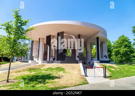 2012 Serpentine Pavilion gestaltet von Counterspace in der Serpentine Gallery, Hyde Park, London, UK Stockfoto