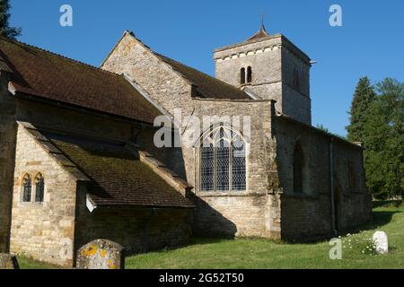 Kirche der Heiligen Dreifaltigkeit, Hinton in Hecken, Northamptonshire, England, UK Stockfoto