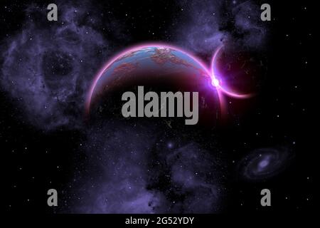 Binäre Welten Stockfoto