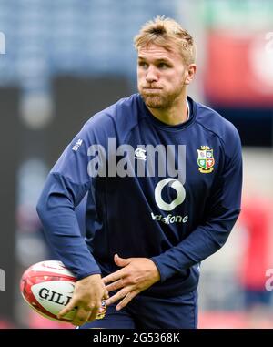 Edinburgh, Großbritannien. Juni 2021. 25. Juli 2021: Britische und irische Lions Chris Harris während des Rugby-Teams der britischen und irischen Lions im BT Murrayfield, Edinburgh, Großbritannien. Quelle: Ian Rutherford/Alamy Live News Stockfoto