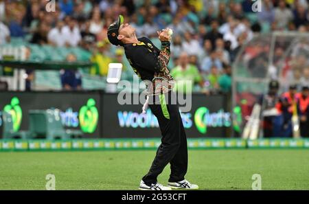 Indien übergab Australien nach seinem Sieg im T20-Spiel in Sydney, Australien, auf den zweiten Platz in der T20-Rangliste.Featuring: Matthew Swepson wo: Sydney, Australien Wann: 06 Dec 2020 Credit: WENN.com Stockfoto