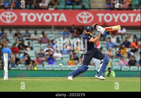 Indien übergab Australien nach seinem Sieg im T20-Spiel in Sydney, Australien, auf den zweiten Platz in der T20-Rangliste.Featuring: Virat Kohli wo: Sydney, Australien Wann: 06 Dec 2020 Credit: WENN.com Stockfoto