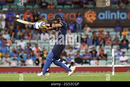 Indien übergab Australien nach seinem Sieg im T20-Spiel in Sydney, Australien, auf den zweiten Platz in der T20-Rangliste.Featuring: Virat Kohli wo: Sydney, Australien Wann: 06 Dec 2020 Credit: WENN.com Stockfoto