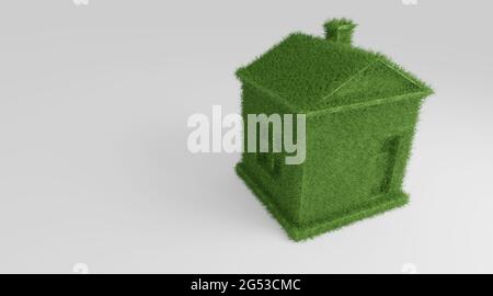 Ökologisches Haus - Ikone Stockfoto
