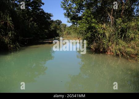 Rio Xanil in der Provinz Chiapas, Mexiko Stockfoto