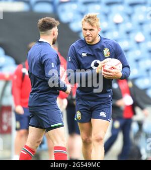 BT Murrayfield .Edinburgh.Schottland Großbritannien. 25. Juni-21 British & Irish Lions Training Session für Japan Match British & Irish Lions Chris Harris während des Trainings. Kredit: eric mccowat/Alamy Live Nachrichten Stockfoto