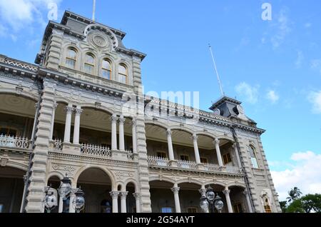 Iolani Palace in der Nähe von Honolulu Stockfoto