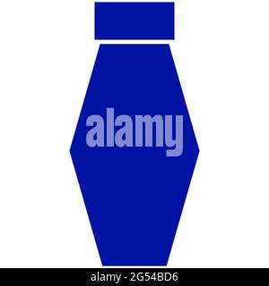 Behälter mit Wasser. Flaschensymbol Stockfoto