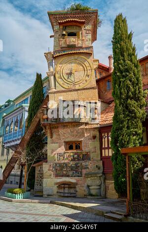 Wahrzeichen der Stadt Tiflis. Altes Puppentheater. Stockfoto
