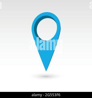 Kartenzeiger - 3D Vektorobjekt Stock Vektor