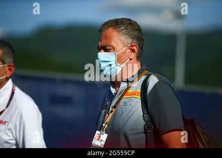 Spielberg, Österreich. Februar 2019. Mario Isola, technischer Direktor Pirelli, Formel-1-Weltmeisterschaft 2021, Steirischer GP 2021, 24-27. Juni 2021 Quelle: Independent Photo Agency/Alamy Live News Stockfoto