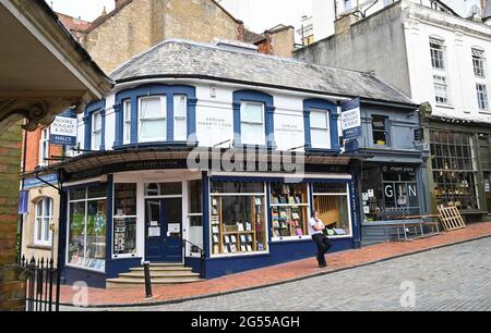 Royal Tunbridge Wells Kent - Buchhandlung in Hall Stockfoto