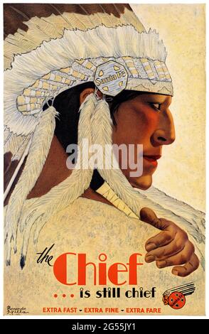 Der Chef ist immer noch der Chef von Hernando Gonzallo Villa (1881-1952). Restauriertes Vintage-Poster, das 1931 in den USA veröffentlicht wurde. Stockfoto