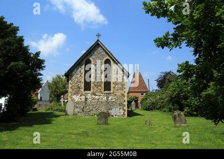 St. Mary's Church, Stodmarsh, Canterbury, Kent, England, Vereinigtes Königreich Stockfoto