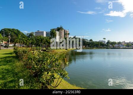 Lagune von Solon de Lucena Park, Joao Pessoa, Paraiba, Brasilien am 25. Juni 2021. Stockfoto