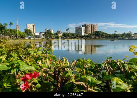 Lagune von Solon de Lucena Park, Joao Pessoa, Paraiba, Brasilien am 25. Juni 2021. Stockfoto