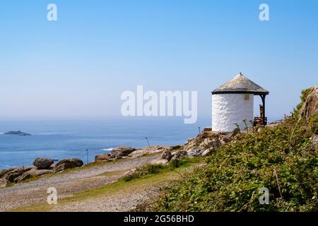 Aussichtspunkt an der Penwith Heritage Coast am Ende des Landes, dem westlichsten Punkt Englands Stockfoto