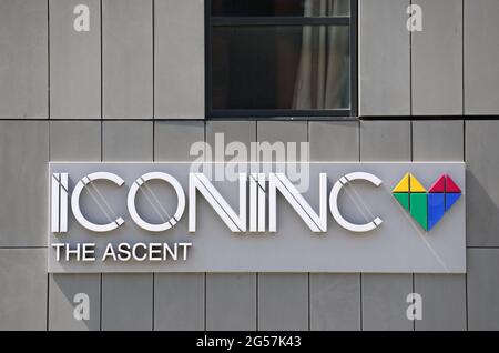 Ikonisches The Ascent Luxus-All-Inclusive-Studentenunterkunft in Liverpool Stockfoto