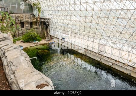 Biosphäre 2 - Ozean Stockfoto