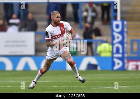 Warrington, Großbritannien. Juni 2021. Sam Tomkins () von England während des Spiels in Warrington, Vereinigtes Königreich am 6/25/2021. (Foto von Richard Long/ RL Photography/News Images/Sipa USA) Quelle: SIPA USA/Alamy Live News Stockfoto