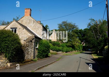 Church Lane, Evenley, Northamptonshire, England, Großbritannien Stockfoto